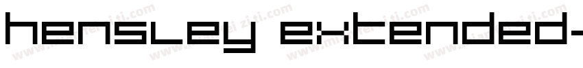 Hensley Extended字体转换